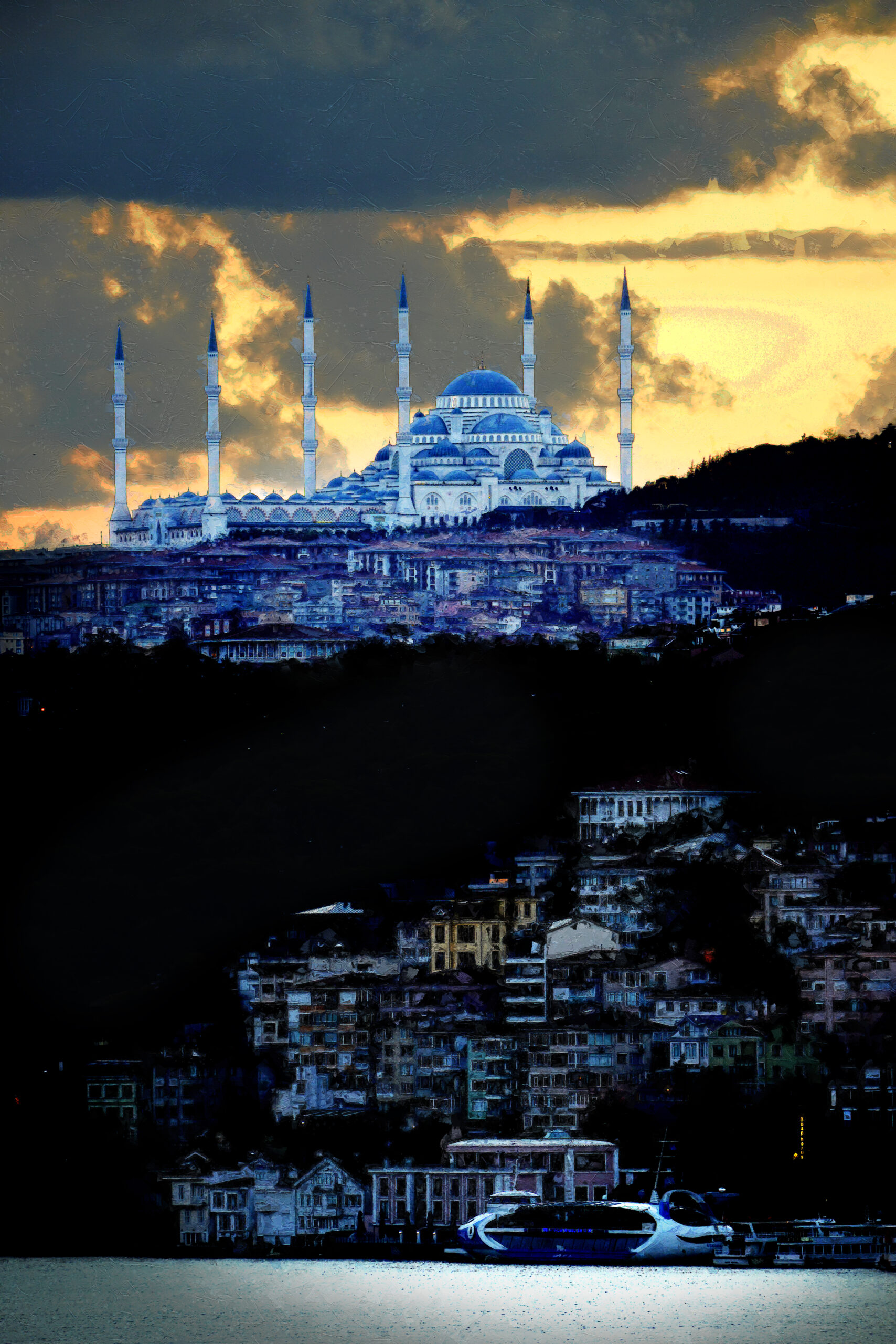 Ottoman Imperial Mosque Istanbul Turkey Fine Art