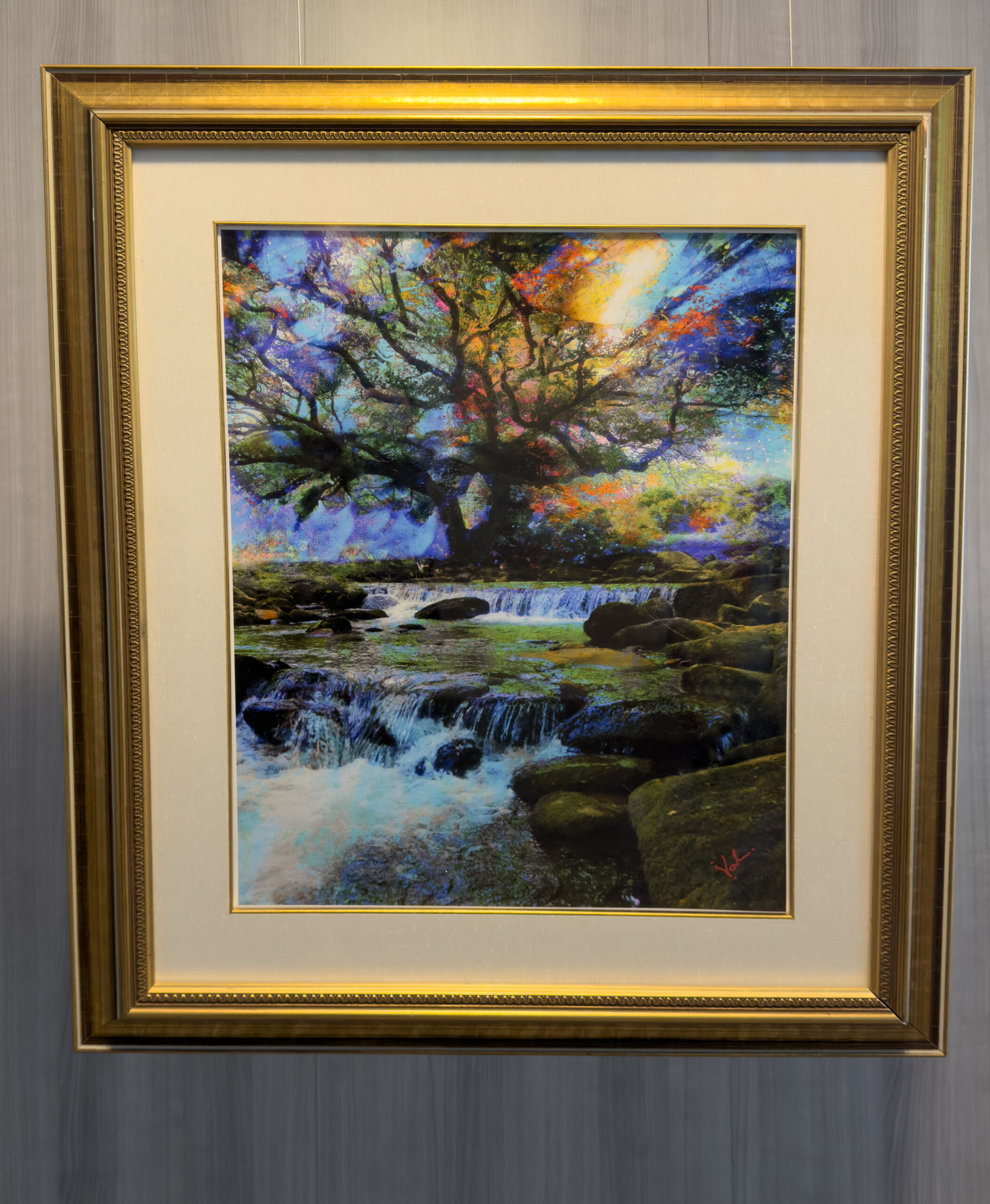 The Radiant Tree Of Living Waters Fine Art print signed and framed with glass