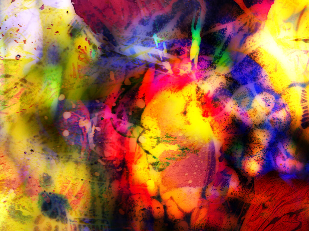 pastel abstract moving around colors One of One