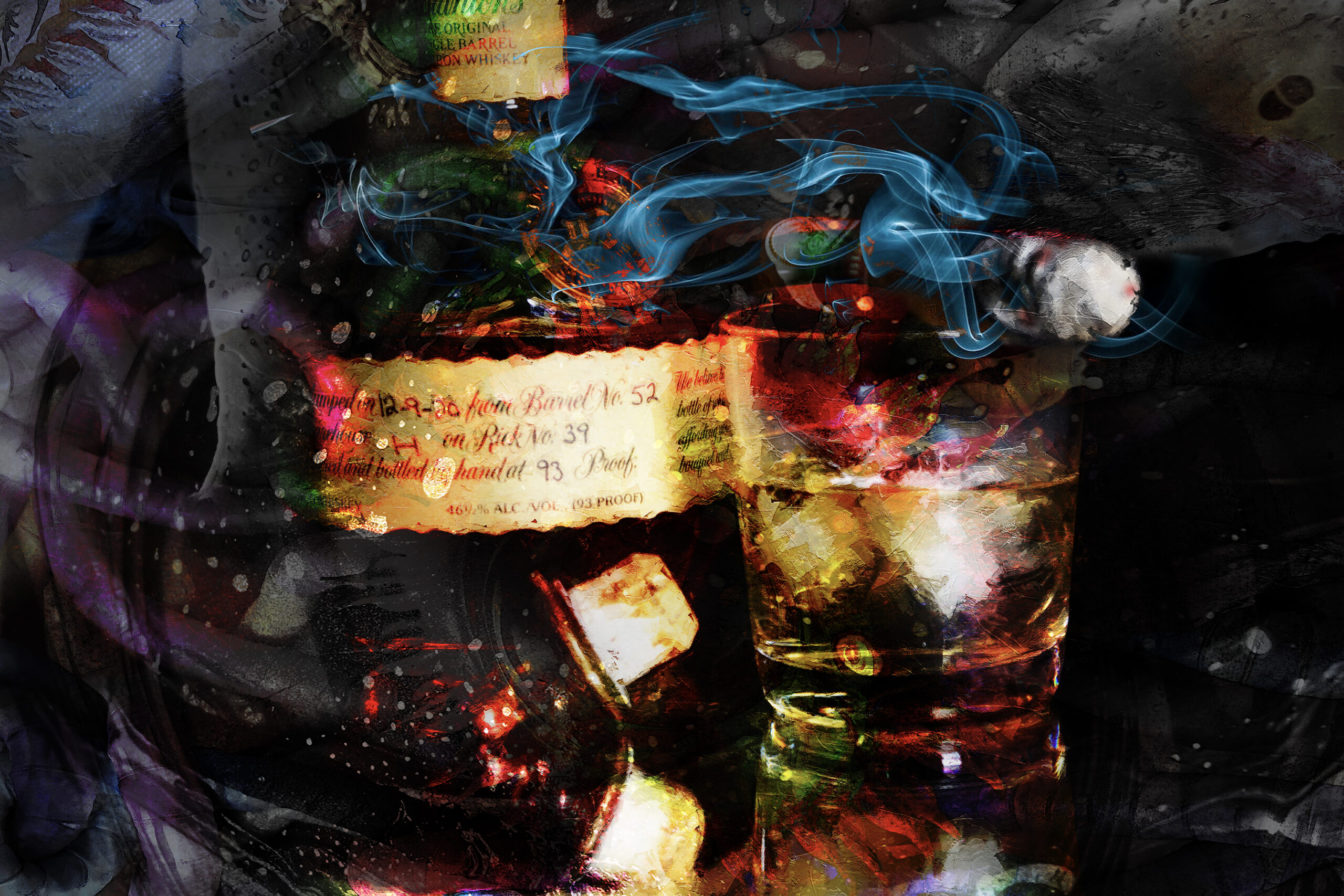 Blend with Blantons close up Landscape