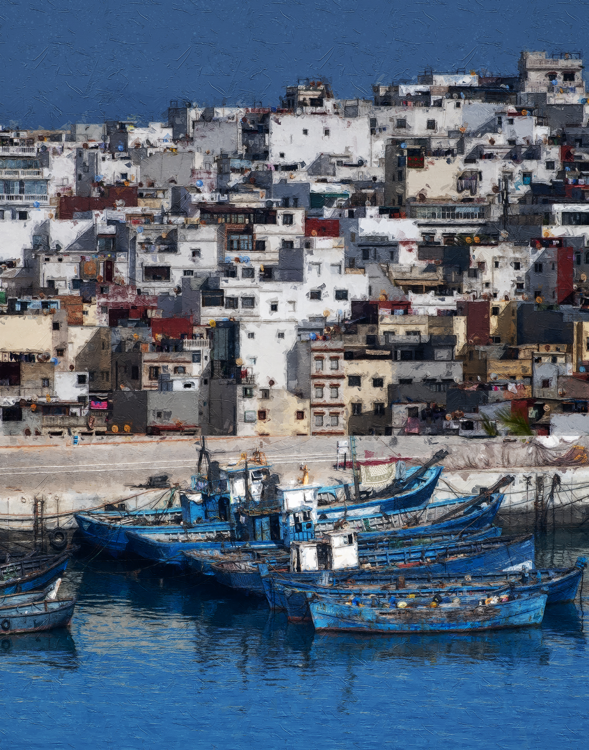 Boats In Tangier Morocco