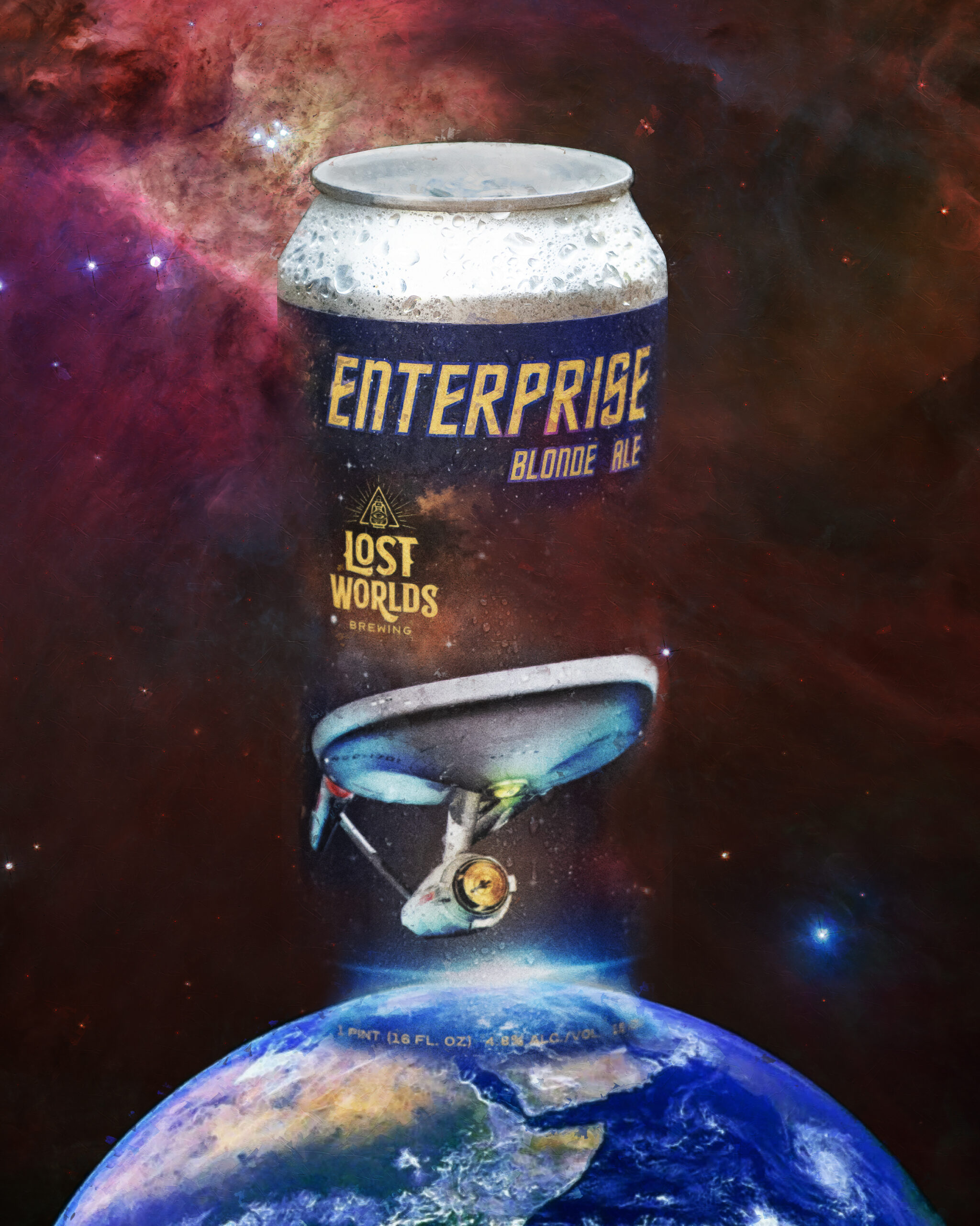 Enterprise Blonde Ale Lost Worlds Brewing Cornelius North Carolina