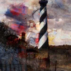 Cape Hatteras Lighthouse abstract painting