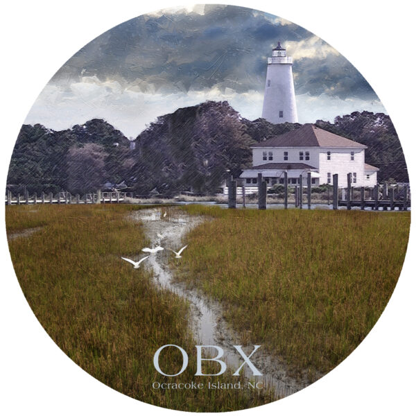 Outer Banks North Carolina Ocracoke Lighthouse Marsh Art