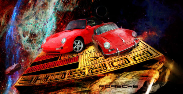 Porsche Abstract Painting
