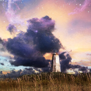 Old Baldy Lighthouse Bald Head Island star sky