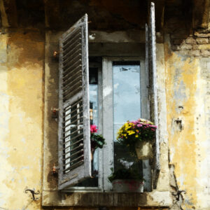 Window Art Corfu Greece Painting