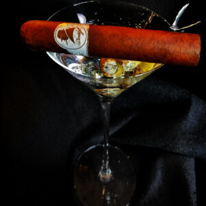 Martini with Davidoff Cigar art
