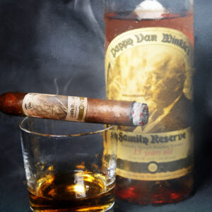 Pappy Bourbon and Cigar Painting