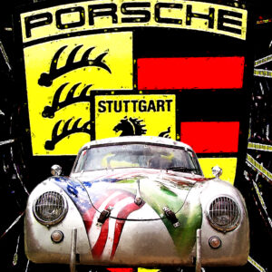 Porsche Classic Car with logo