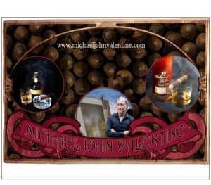 Certificate of Authenticity for Cigar and Bourbon Wall Art by Artist Michael John Valentine of Lake Norman North Carolina