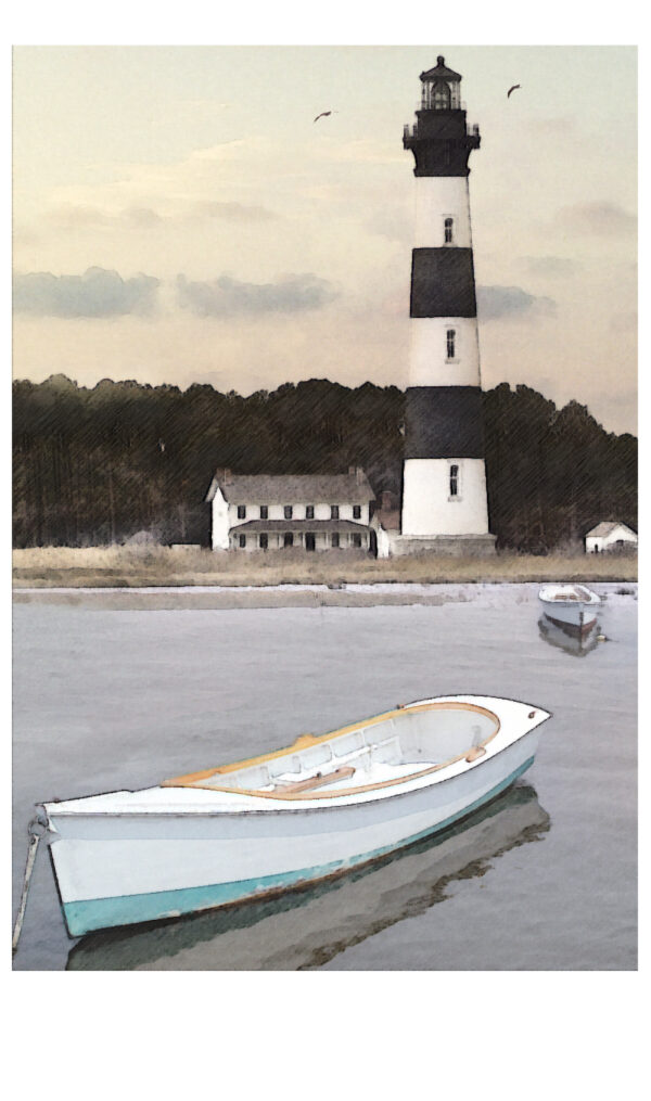Bodie Island Lighthouse OBX Outer Banks North Carolina painting