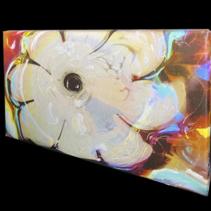 Abstract Glass Painting Gallery Wrapped Canvas 11.5 x 20 by Artist Michael John Valentine of Cornelius North Carolina