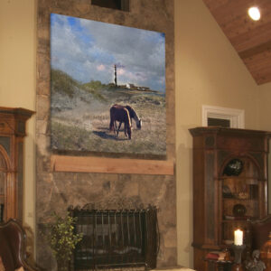 Example Lighthouse and Equestrian Fine Art by Michael John Valentine of Lake Norman