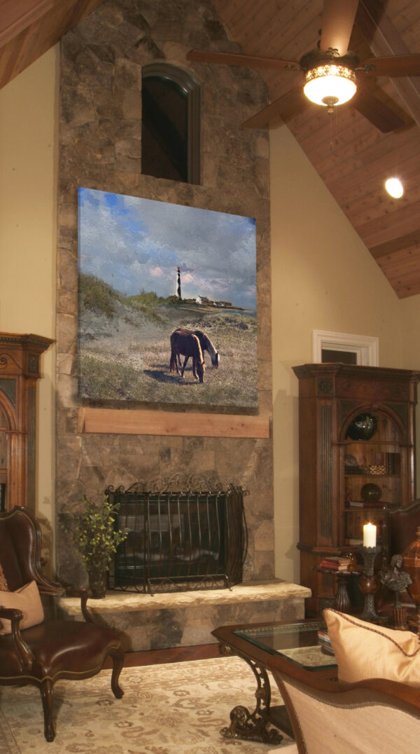 Example Lighthouse and Equestrian Fine Art by Michael John Valentine of Lake Norman