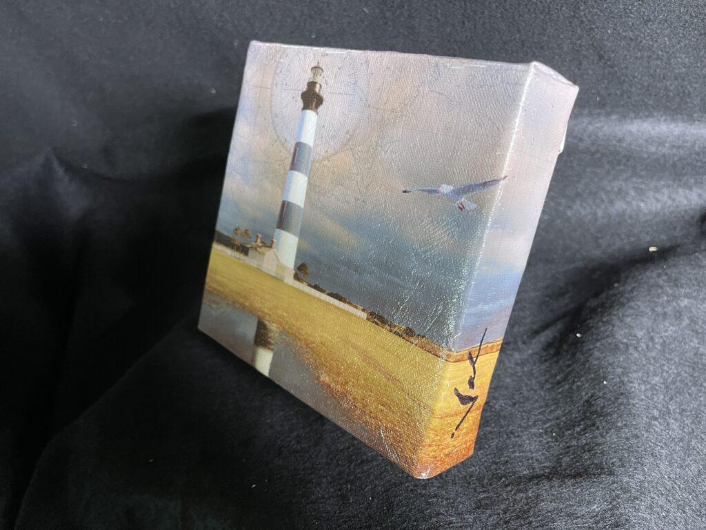 Bodie Island Lighthouse OBX Gallery Wrapped Canvas by North Carolina Artist Michael John Valentine