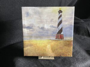 Cape Hatteras Lighthouse Outer Banks OBX Gallery Wrapped Wall Art by Artist Michael John Valentine of Charlotte North Carolina