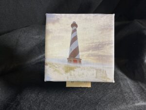 Cape Hatteras Light Station Outer Banks of North Carolina Original Gallery Wrapped Painting by artist Michael John Valentine of Huntersville NC