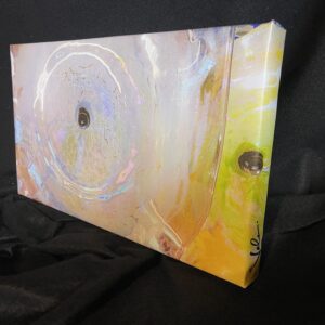 Modern Art Abstract 11.5 x 20 Flower in The Glass Gallery Wrapped Canvas