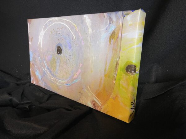 Modern Art Abstract 11.5 x 20 Flower in The Glass Gallery Wrapped Canvas