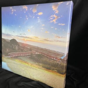 Hilton Head Island Sunrise 25 1/2 x 27 Wall Art Gallery Wrapped Exhibition Canvas with 3 inch depth on all sides by artist Michael John Valentine of Huntersville North Carolina