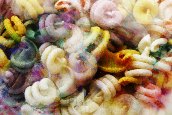 Pastel Italian Pasta Abstract Art