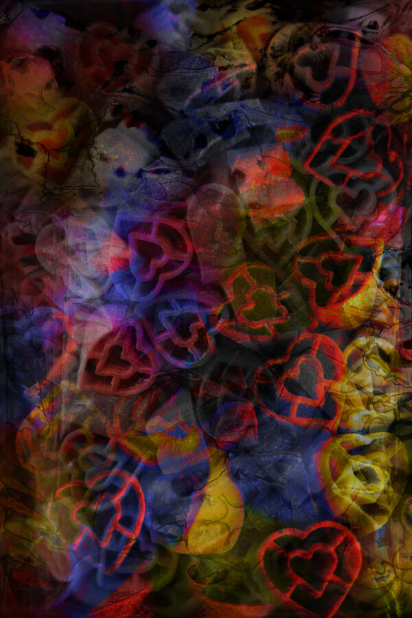 Italian Pasta Colorful Abstract Art