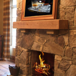 Example of Cigar and Bourbon Wall Art by artist Michael John Valentine of Lake Norman