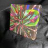 6 x 6 Abstract Flower Painting gallery wrapped canvas with mini easel by artist Michael John Valentine of Huntersville
