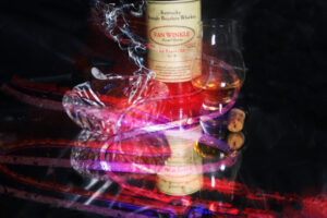 12 Year Pappy Van Winkle's with Davidoff Royal Cigar Wall Art on canvas by artist Michael John Valentine of Charlotte
