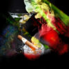 Late Hour Shaken Not Stirred Slightly Dirty Two Stuffed Blue Cheese Olives by artist Michael John Valentine of Lake Norman