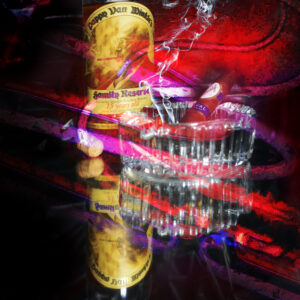 15 Year Pappy Van Winkle and Davidoff Royal Abstract Art