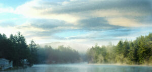 Highland Lake North Carolina Mountains by artist Michael John Valentine of Cornelius