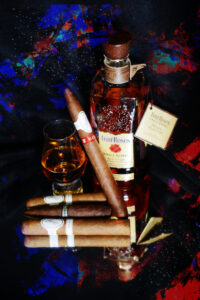 Four Roses and Davidoff Blend Cigar Abstract Art