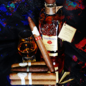Four Roses and Davidoff Blend Cigar Abstract Art