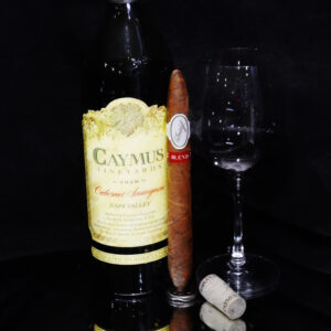 Caymus Cabernet and Davidoff Blend Cigar Fine Art Painting on Canvas by Artist Michael John Valentine of Cornelius North Carolina