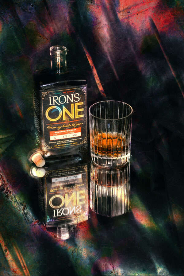 Irons One Bourbon whiskey Fine Art by Artist Michael John Valentine of Davidson North Carolina