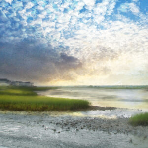 Ocean Isle Beach Marshlands Painting on canvas by Artist Michael John Valentine of Lake Norman