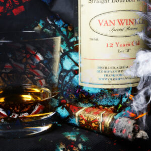 12 Year Pappy Abstract Opus X Cigar Fine Art by artist Michael John Valentine of Davidson North Carolina