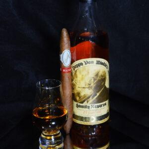Pappy Van Winkle's Bourbon Whiskey and Davidoff Blend Cigar Art by Artist Michael John Valentine of Davidson North Carolina