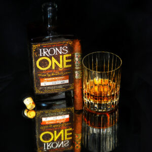 Irons One Bourbon whiskey and Fuente Opus X Cigar Fine Art by Artist Michael John Valentine of Davidson North Carolina