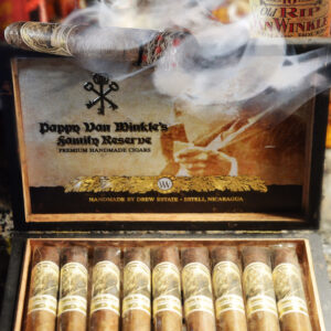 Pappy Van Winkle's 10 Year Bourbon and Drew Estate Cigar Wall Art by Artist Michael John Valentine of Davidson North Carolina