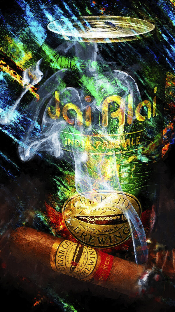 Cigar City Brewing Punch Cigar Wall Art Painting on Canvas