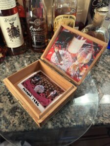 Padron 1926 Cigar 5.5 x 4.5 Box and Pappy Bourbon with Lid Art on Canvas