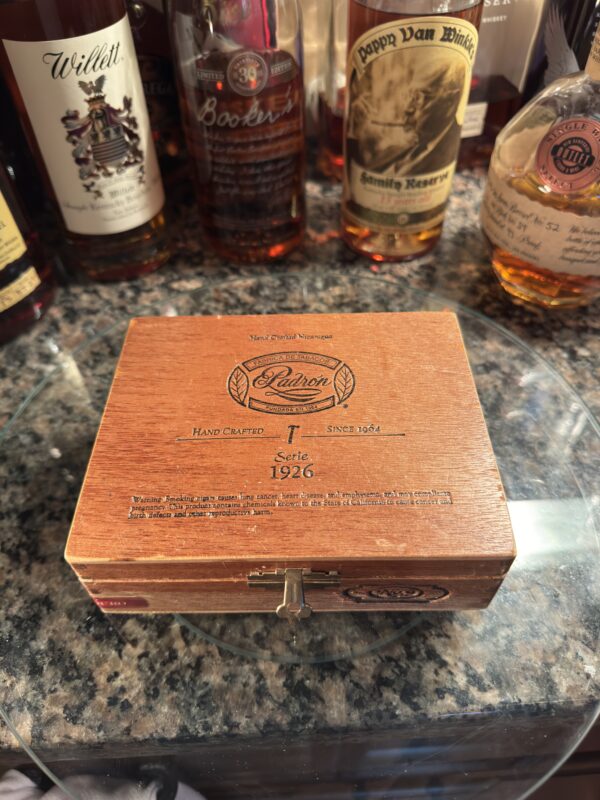 Padron 1926 Cigar 5.5 x 4.5 Box and Pappy Bourbon with Lid Art on Canvas