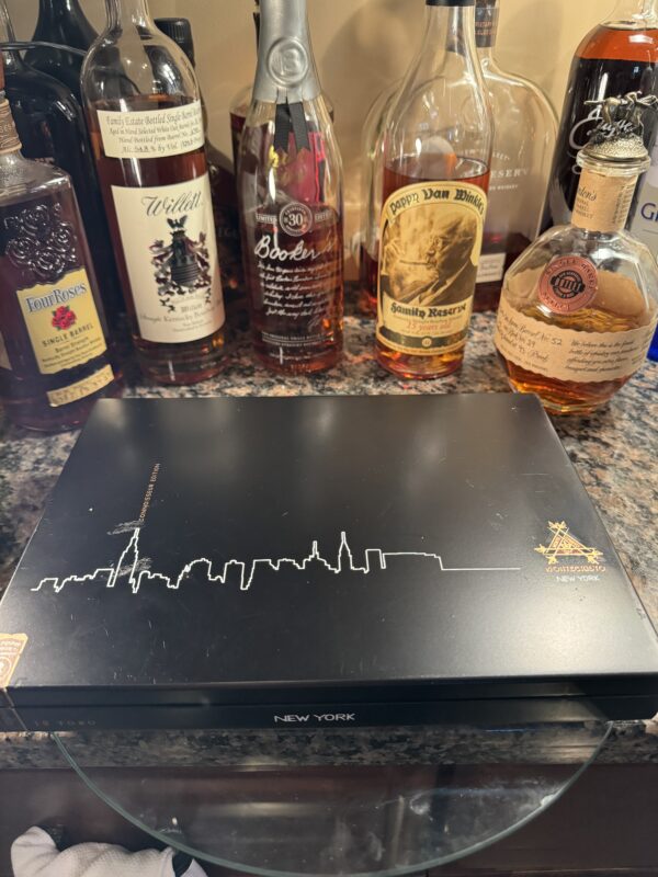 Montecristo New York Cigar 10.25 x 8 Box and Bourbon State Of Liberty with Lid Art on Canvas