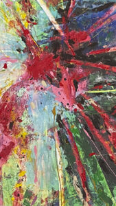 Abstract Modern Wall Art Titled Rock Star 28 x 42 in studio