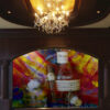 Blantons Bourbon with Padron 1926 anniversary cigar painting on canvas by Michael John Valentine