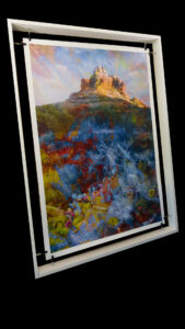 Sedona Cactus Flowers on canvas by artist Michael John Valentine