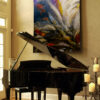 Surviving On This Earth abstract modern wall art by artist Michael John Valentine